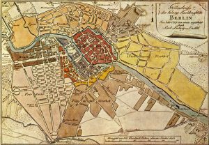 Plan der Friedrichstadt 1789 - links