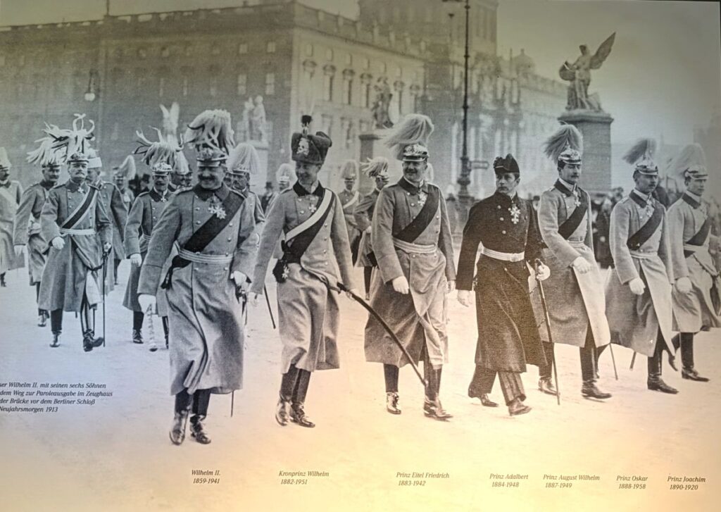 Wilhelm 2 und seine 6 Söhne